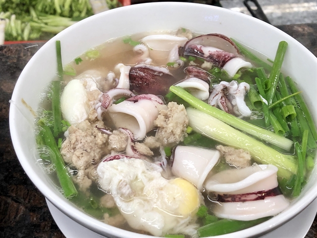 Squid Noodle Soup