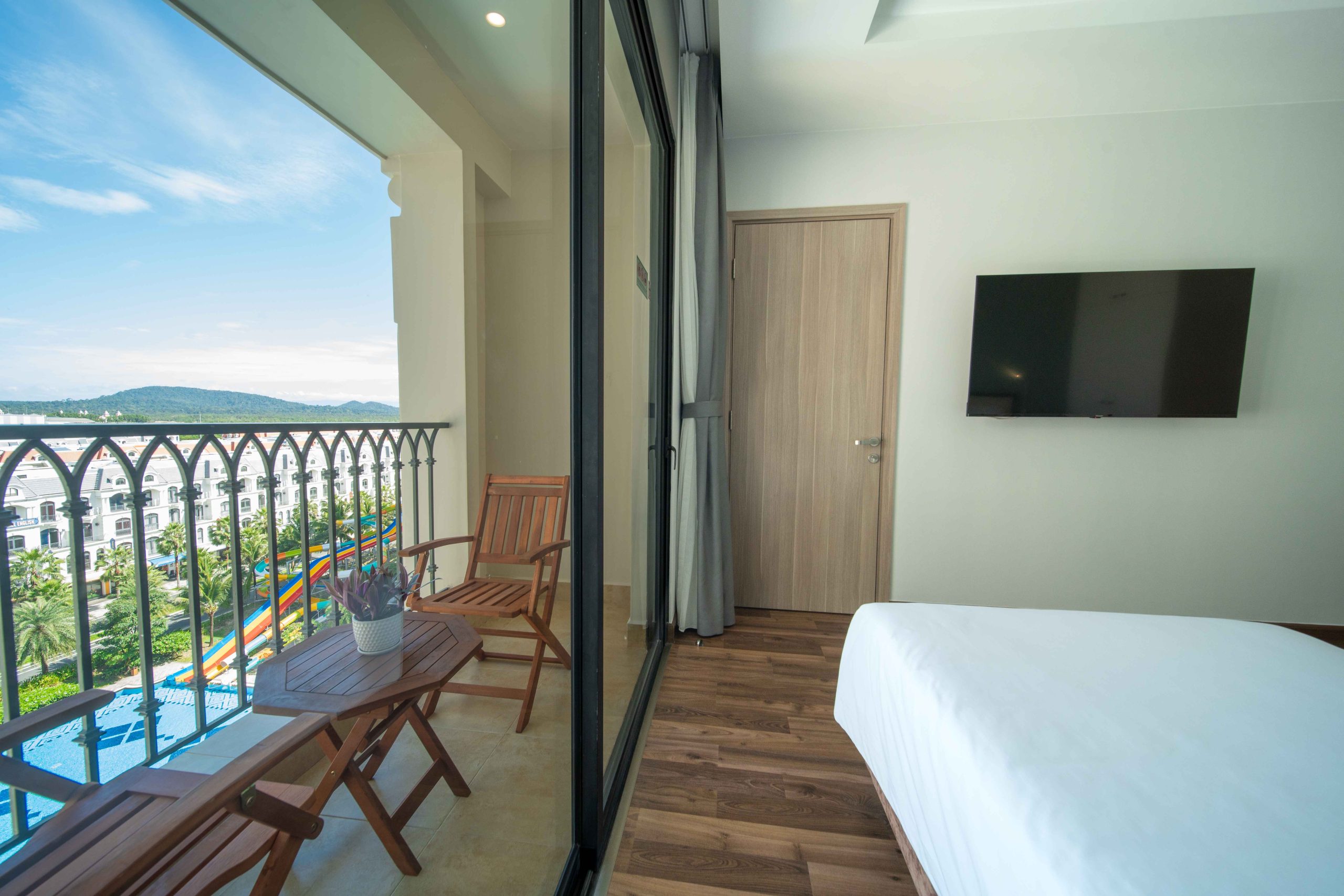 Superior Twin Pool View Room at Wyndham Garden Grandworld Phu Quoc Hotel