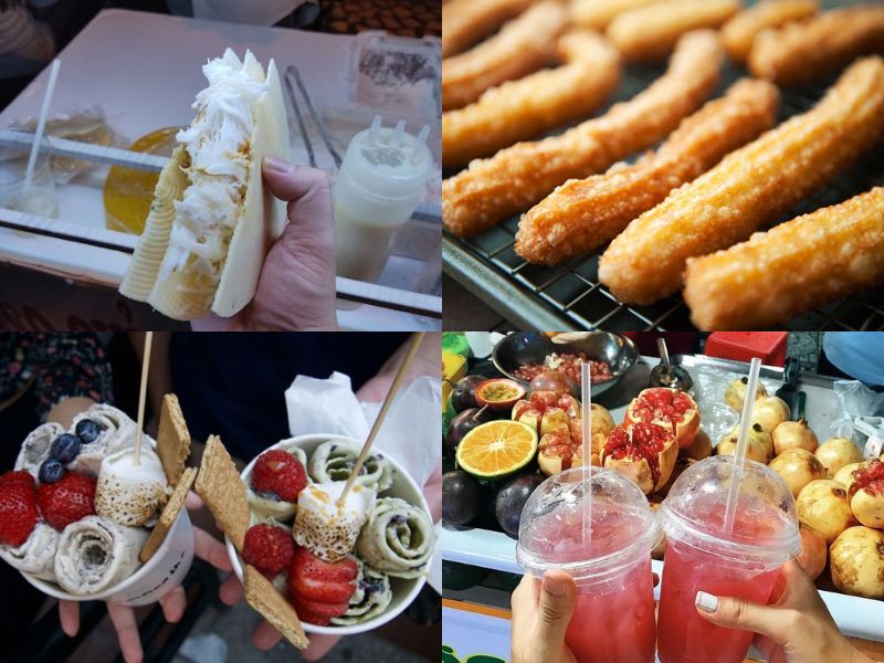 Typical snacks and refreshments at Phu Quoc Night Market Corona Casino Phu Quoc