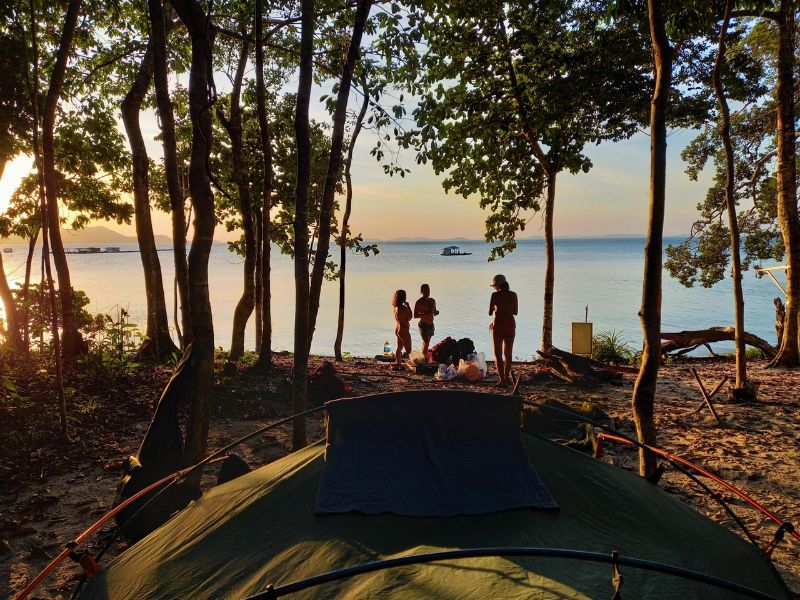 Beach camping under the stars at Turtle Island near Corona Casino Phu Quoc