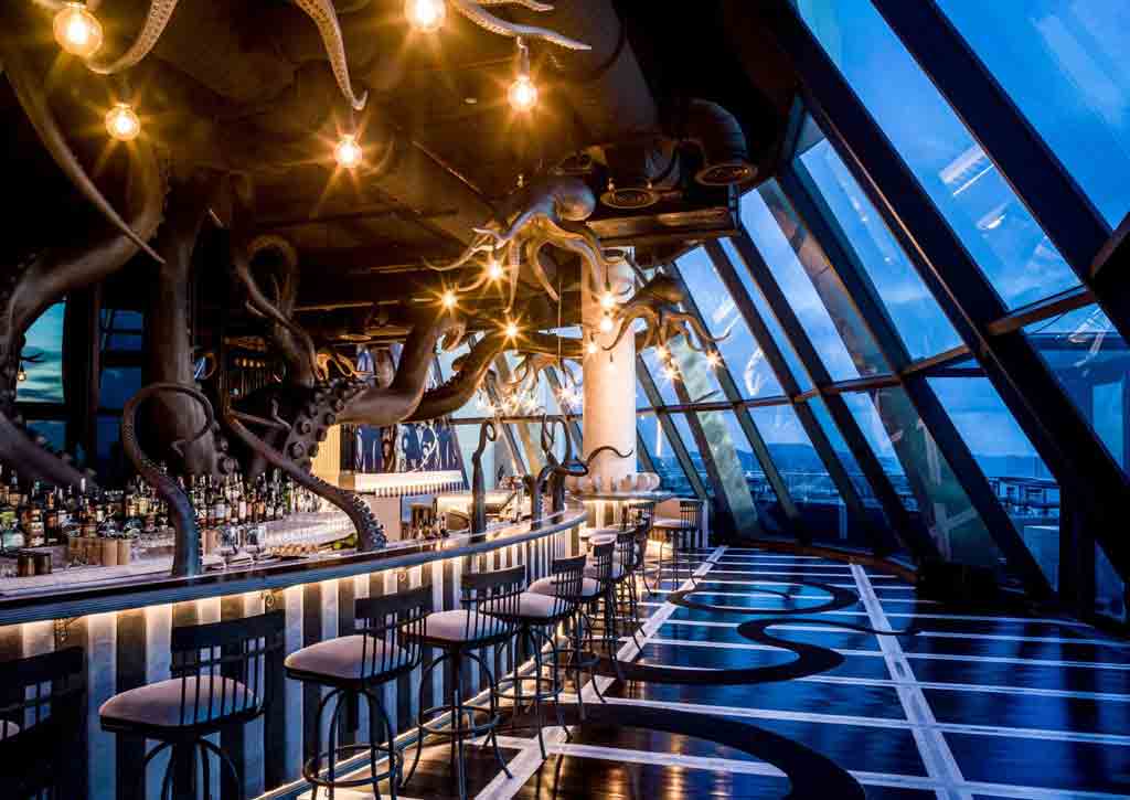 Enjoy luxury cocktails and 360-degree views at INK 360 Rooftop Bar Corona Casino Phu Quoc