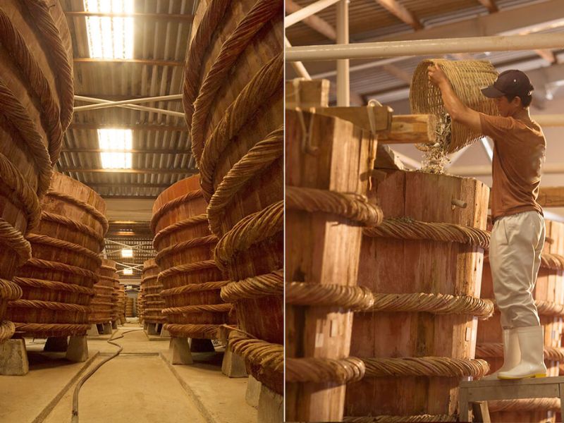 Crafting authentic Phu Quoc fish sauce by traditional methods near Corona Casino Phu Quoc