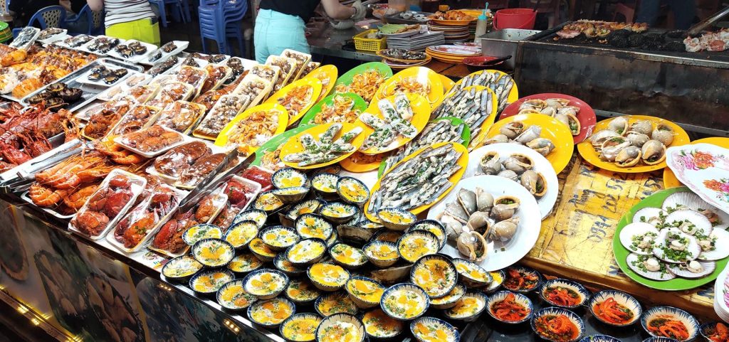 Fresh Seafood at the Night Market