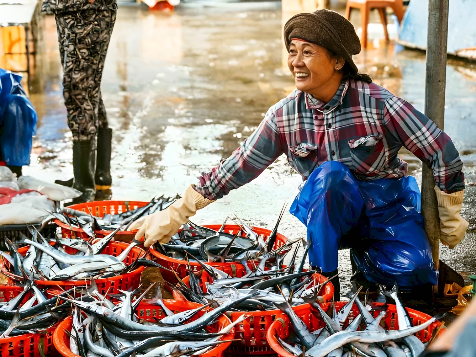 Duong Dong Market bursts into life with the energy of local vendors and shoppers near Casino Corona Phu Quoc