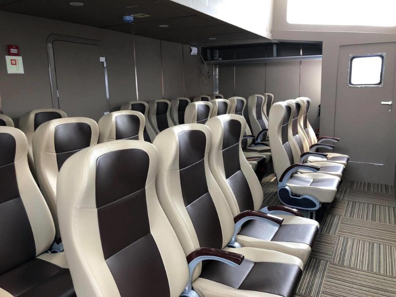 Modern and safe ferries from Phu Quoc to Ha Tien ensuring passenger comfort after visiting Corona Casino Phu Quoc