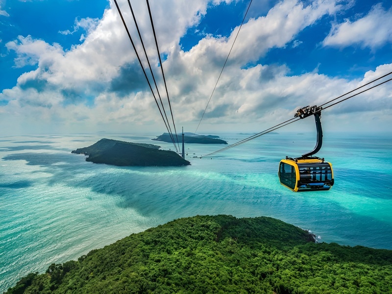 September weather in Phu Quoc paints a poetic picture with lush greenery near Corona Casino Phu Quoc
