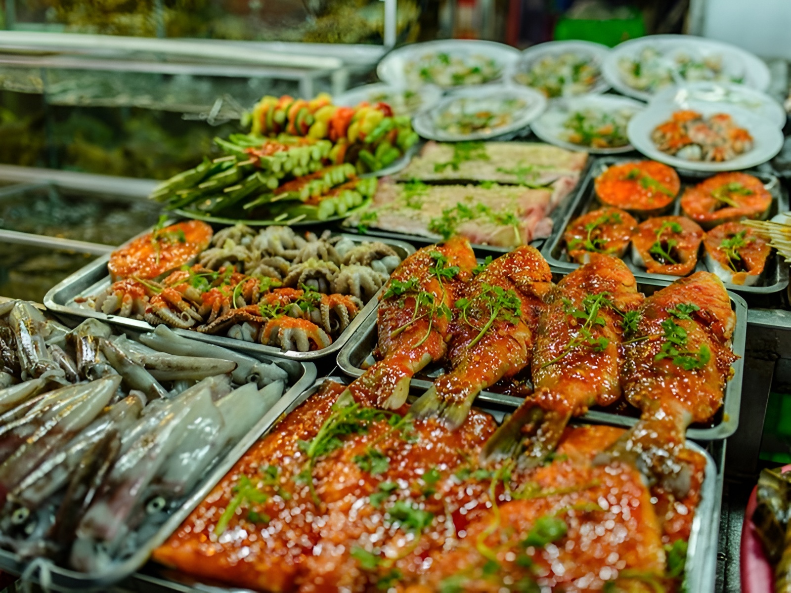 The best night market vibes and street food seafood delights in Duong Dong near Corona Casino Phu Quoc