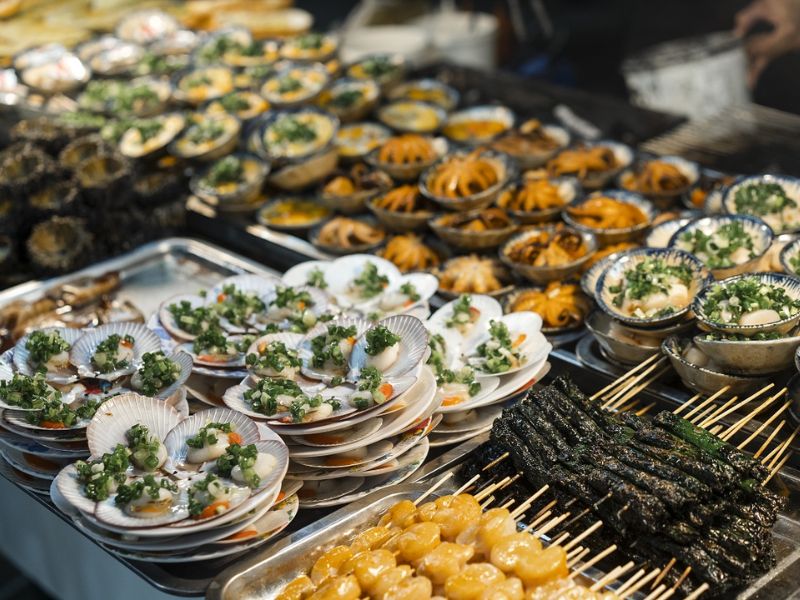 Hải sản tươi sống thơm ngon hấp dẫn gần khu vực Corona Casino Phú Quốc