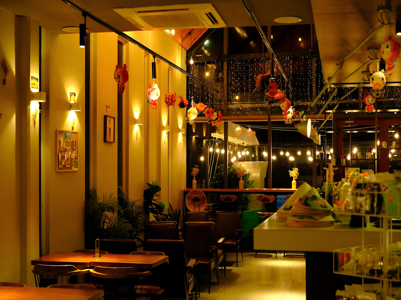 Guests enjoying quality coffee and the tranquil vibe at Tarapaca Café a hidden gem close to Corona Casino Phu Quoc