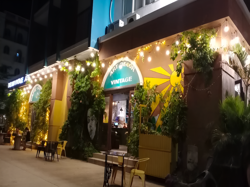 The nostalgic charm and unique decor of The Sun Vintage Café a cozy spot near Corona Casino Phu Quoc