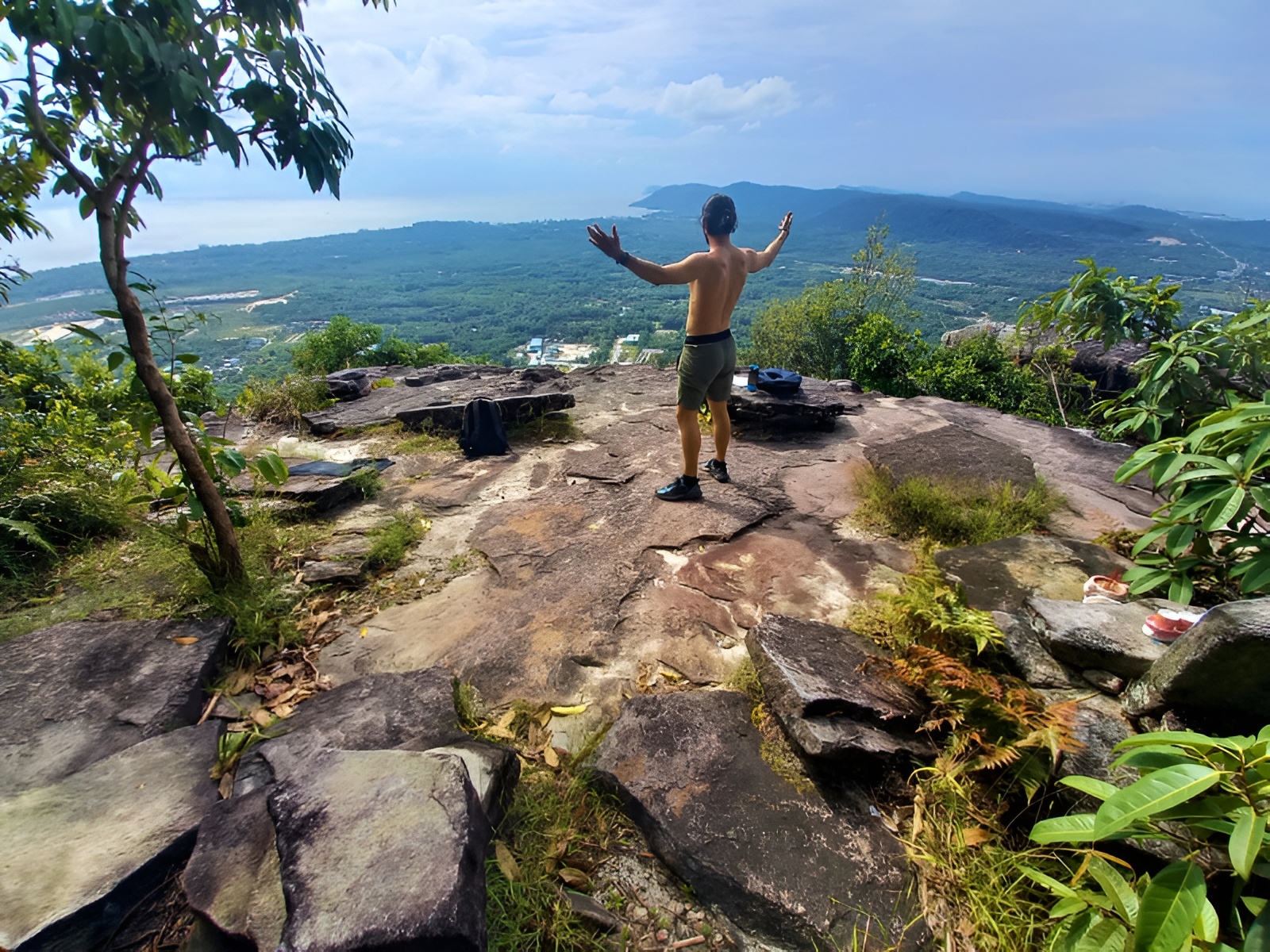 Enjoying A scenic climb with panoramic island views of Phu Quoc National Park far from Corona Casino Phu Quoc