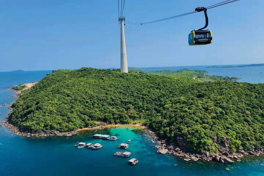 Hon Thom Pineapple Island where thrilling adventure meets leisure activities accessible via the cable car near Corona Casino Phu Quoc