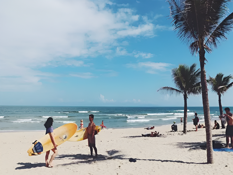 A safety reminder about Respecting swimmers and fishermen when surfing in Phu Quoc for harmony on the water near Corona Casino Phu Quoc