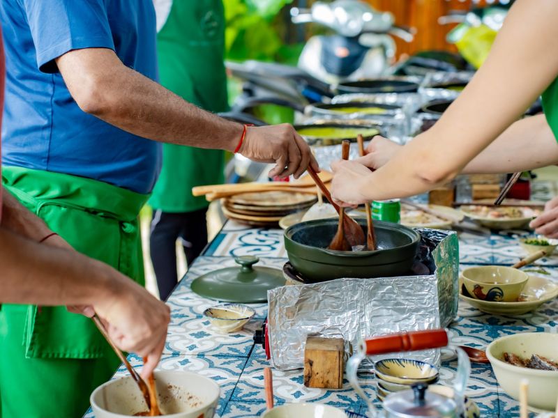 A professional chef leading a Phu Quoc cooking class gives travelers the chance to experience local cuisine close to the Corona Casino Phu Quoc complex