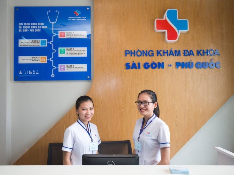 Reputable private clinic with experienced doctors from major cities provides high-quality healthcare near Corona Casino Phu Quoc