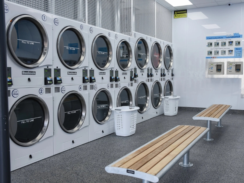 Efficient coin-operated machines for fast and independent laundry services available within easy reach of Corona Casino Phu Quoc