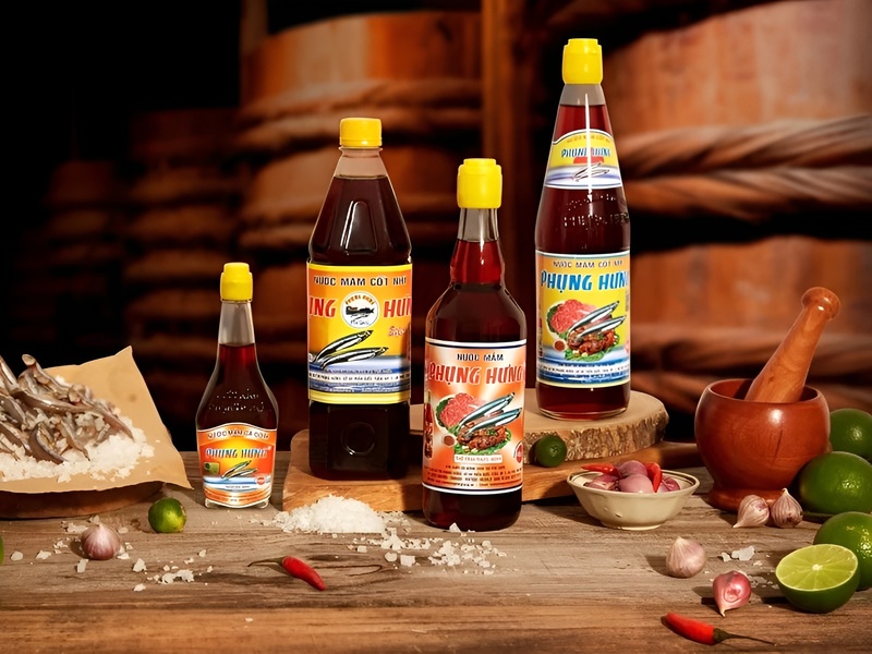 A professional photograph showcasing vibrant night market stalls selling fresh local seafood as a top attraction for visitors of Corona Casino Phu Quoc