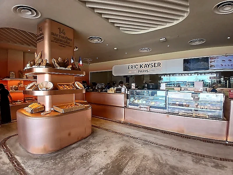 Freshly baked Parisian croissants at Eric Kayser bakery, located close to Corona Resort & Casino Phu Quoc