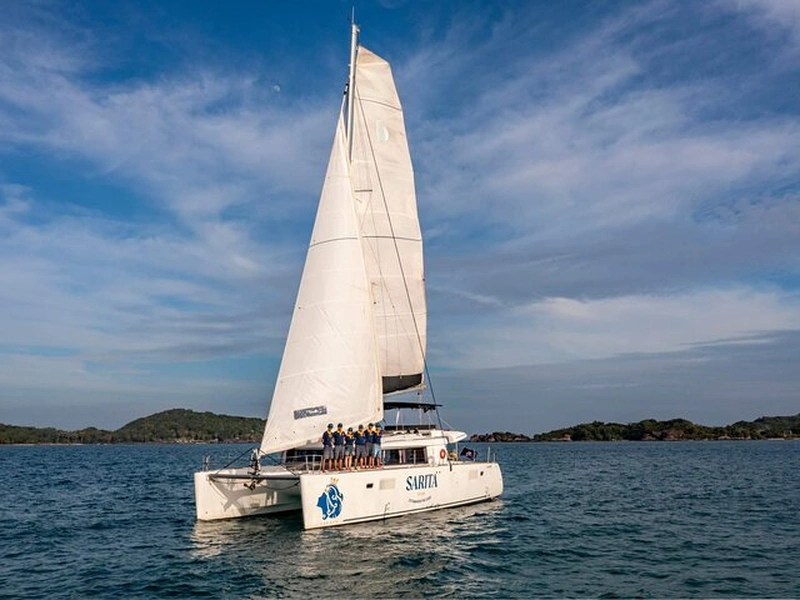 Catamaran eco-sailing tour along the coast near Corona Resort & Casino Phu Quoc